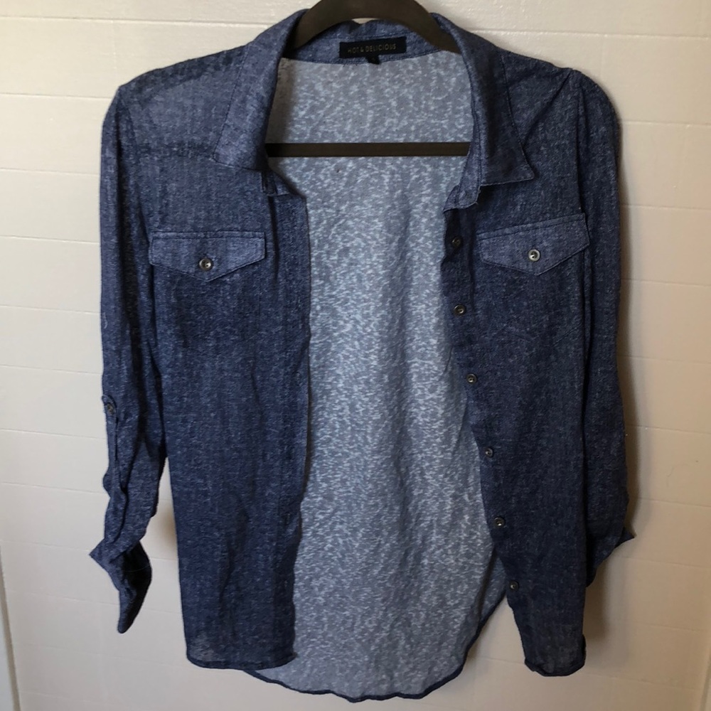 Women’s blue flannel